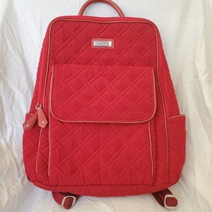 Vera Bradley Quilted Red Backpack